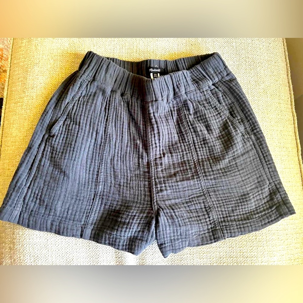 Madewell charcoal gray soft ribbed shorts